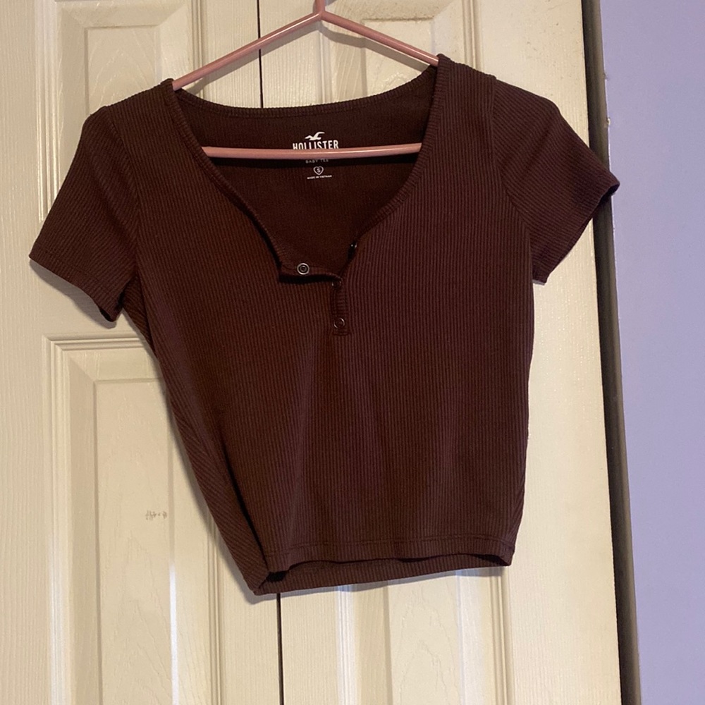Hollister Seamless Ribbed Baby Tee